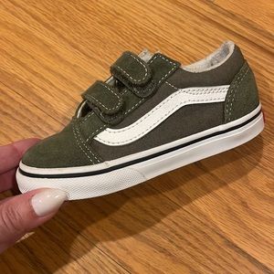 Toddler Old Skool V Shoe Olive Green